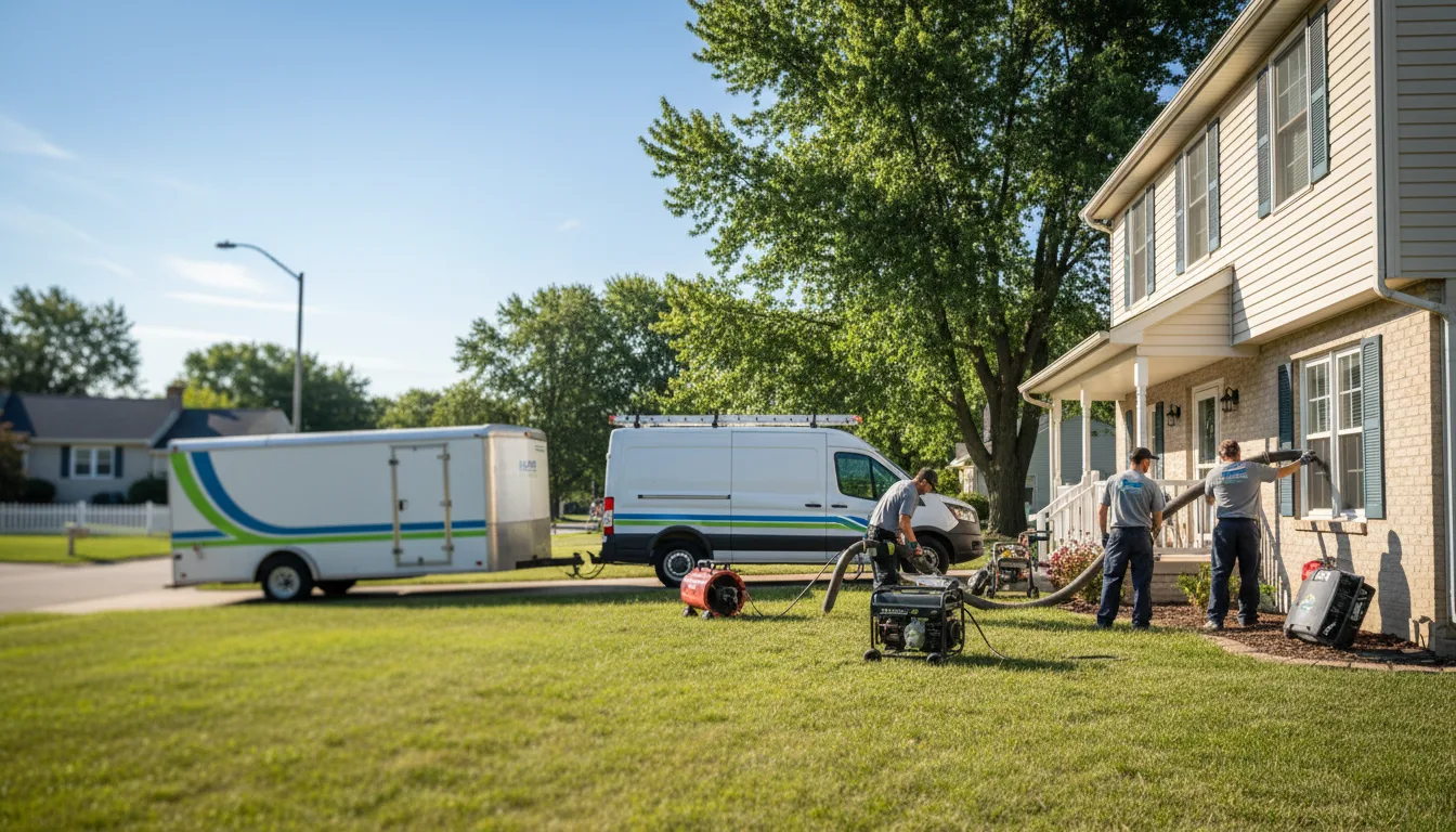 Flooded Basement Restoration And Cleanup With Repair in Idaville, IN near me